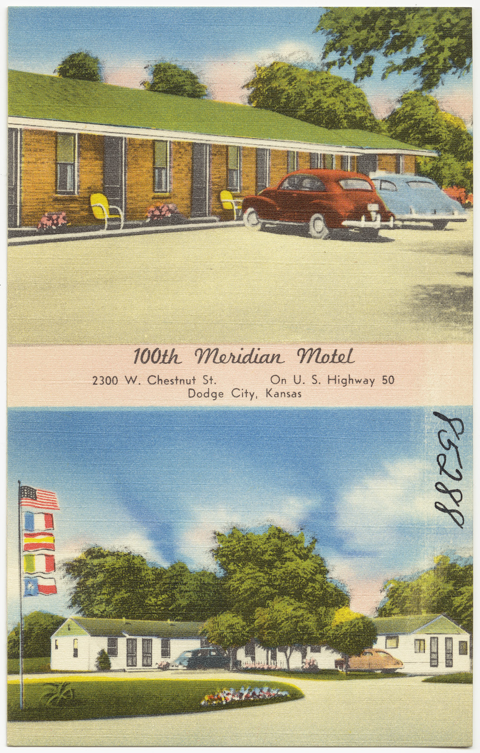 100th Meridian Motel, Dodge City, Kansas (U.S. Highway 50)
